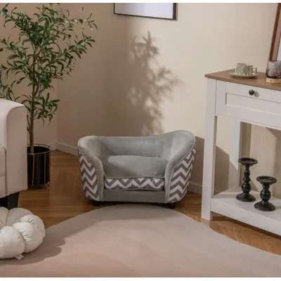 Giantex Sofa Für Kleintiere Mit Rückenlehne Und Geschwungenen Armlehnen