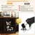 GIANTEX Caja para perro interior,Puerta en metal,Madera,2 Bol GIANTEX Caja para perro interior,Puerta en metal,Madera,2 Bol