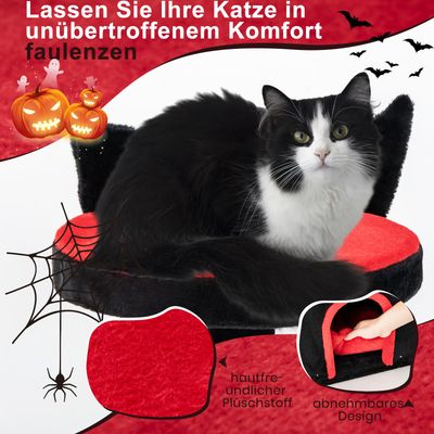 Giantex Gotischer Kratzbaum 133 cm, Sitzstange, Kratzstangen aus Sisal