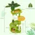 Giantex Arbre à Chat 122CM à 5 Niveaux Forme Feuille,Niche,Perchoir
