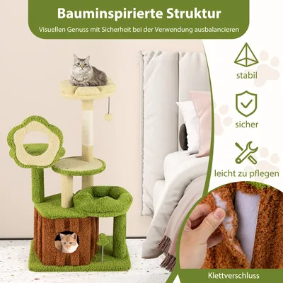 Giantex Kleiner Kratzbaum Mit Höhle Und Spielzubehör Giantex Kleiner Kratzbaum Mit Höhle Und Spielzubehör