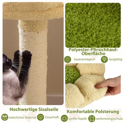 Giantex Kleiner Kratzbaum Mit Höhle Und Spielzubehör Giantex Kleiner Kratzbaum Mit Höhle Und Spielzubehör