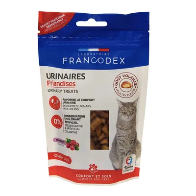 Friandises Urinaires Cranberry 65 g pour chats et chatons.
