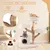 Giantex Arbre à Chat 102CM en Bois de Poirier,Griffoir,Pompon Suspendu Giantex Arbre à Chat 102CM en Bois de Poirier,Griffoir,Pompon Suspendu