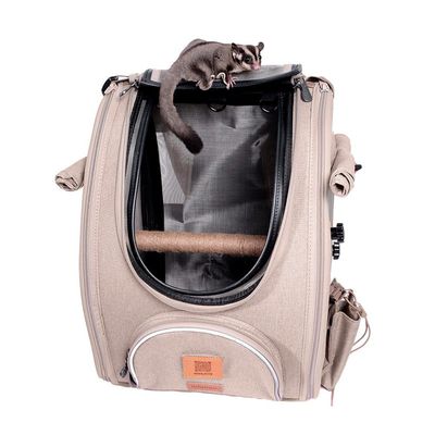 Sac à dos pour oiseaux avec perchoir approuvé par les compagnies aériennes
