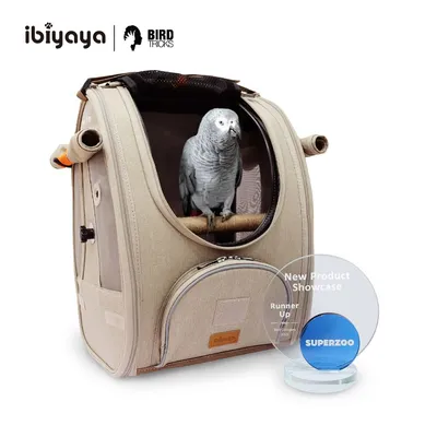 Sac à dos pour oiseaux avec perchoir approuvé par les compagnies aériennes