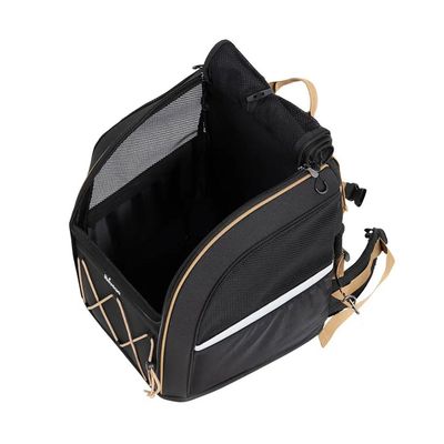 Grand sac à dos de transport 3-en-1 pour chien Champion - Noir de jais