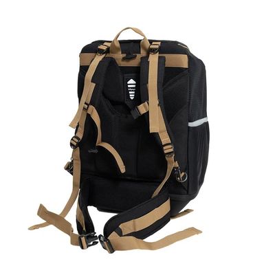 Grand sac à dos de transport 3-en-1 pour chien Champion - Noir de jais