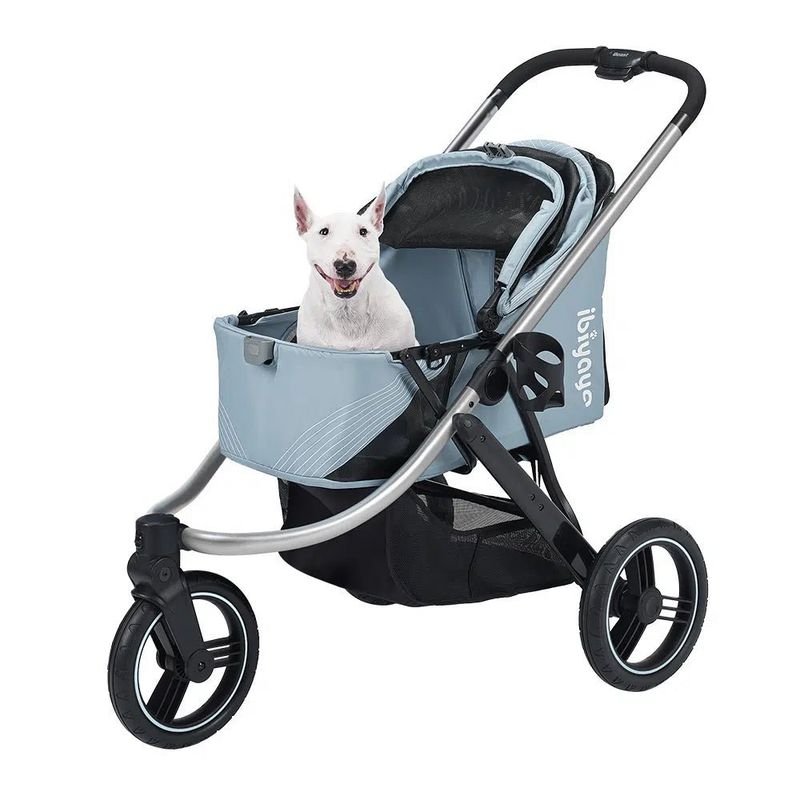 Poussette de jogging pour animaux de compagnie The Beast - Gris Flash