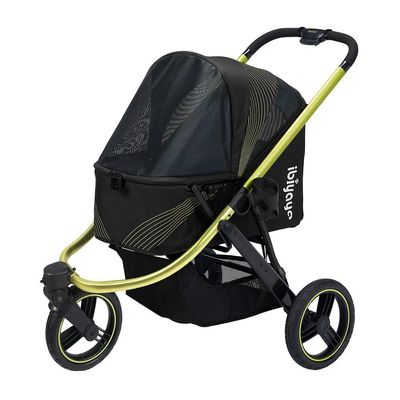 Poussette de jogging pour animaux de compagnie The Beast - Noir de jais