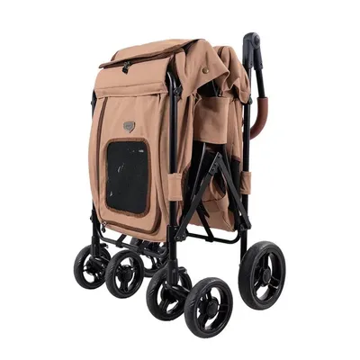 Poussette double entrée Gentle Giant pour chiens jusqu'à 25 kg - Pêche