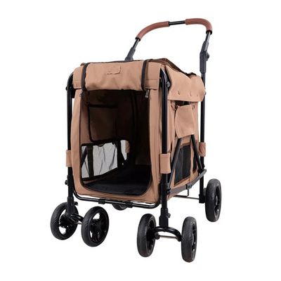 Poussette double entrée Gentle Giant pour chiens jusqu'à 25 kg - Pêche