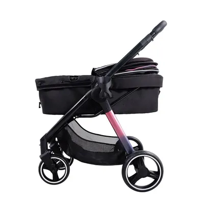 Poussette rétro luxe pour animaux jusqu'à 30 kg – Prism Black