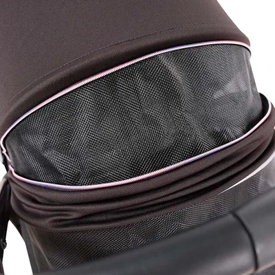 Poussette rétro luxe pour animaux jusqu'à 30 kg – Prism Black