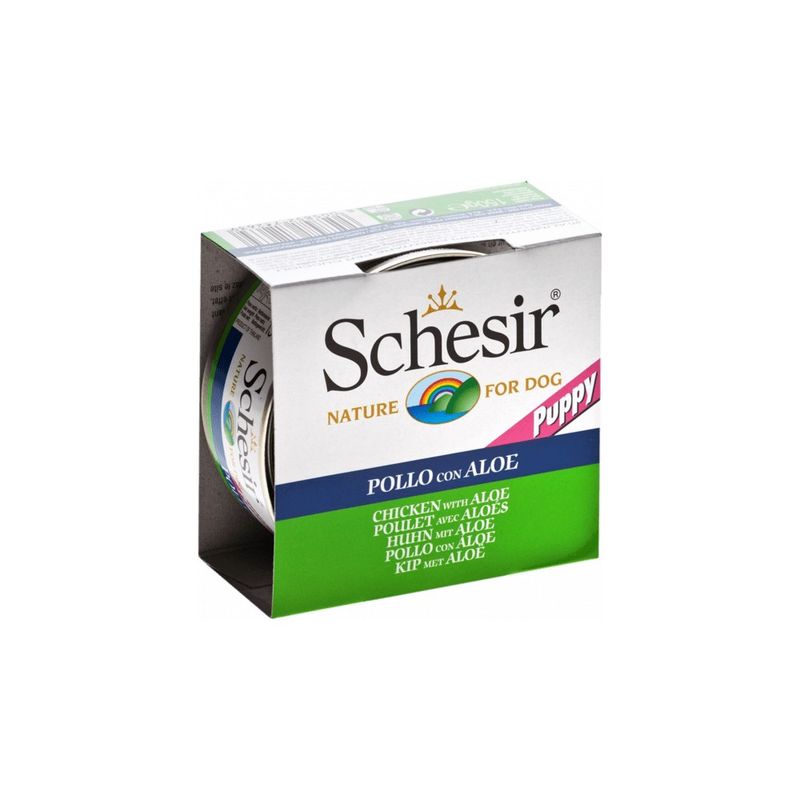 SCHESIR - Gelée poulet/aloes chiot (boite 150g) - Schesir