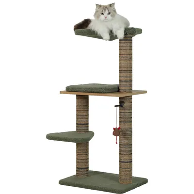 Arbre à chat boréal 105 cm  vert pour chats