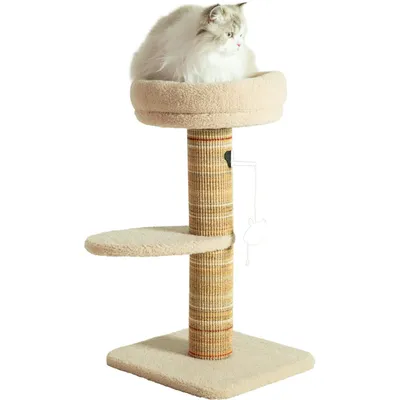 Arbre à chat Boréal 70 cm beige pour chat Arbre à chat Boréal 70 cm beige pour chat