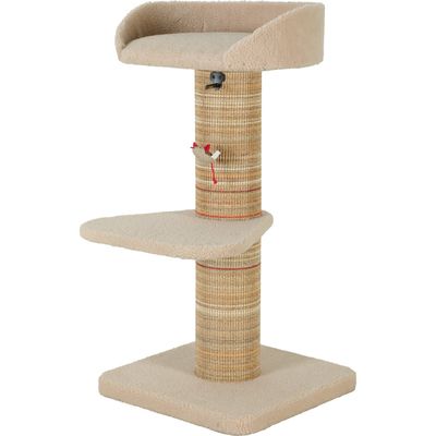 Arbre à chat boréal 95 cm beige pour grand chat
