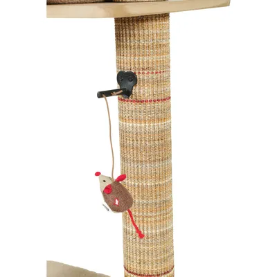 Arbre à chat boréal 105 cm beige pour chats