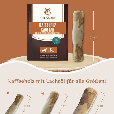Wildfang — Bâtons à mâcher en bois de café à l'huile de saumon Wildfang — Bâtons à mâcher en bois de café à l'huile de saumon