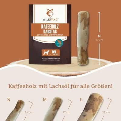 Wildfang — Bâtons à mâcher en bois de café à l'huile de saumon