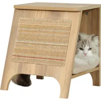 Console griffoir Boréal 3 en 1 S beige pour chat max 5 kg