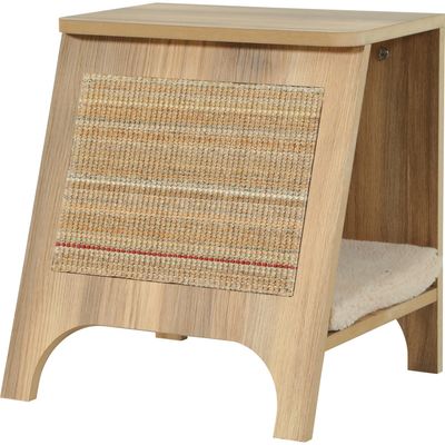 Console griffoir Boréal 3 en 1 S beige pour chat max 5 kg