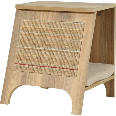 Console griffoir Boréal 3 en 1 S beige pour chat max 5 kg