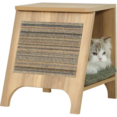 zolux - Console griffoir Boréal 3 en 1 S vert pour chat max 5 kg