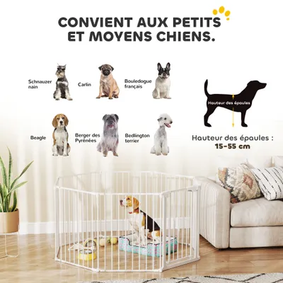 Barrière de sécurité en métal pour chien 61 x 75 cm