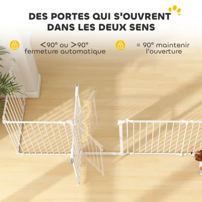 Barrière de sécurité en métal pour chien 61 x 75 cm