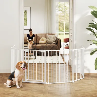 Enclos pliable et modulable pour chien 6 panneau Enclos pliable et modulable pour chien 6 panneau