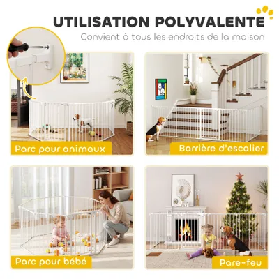 Enclos pliable et modulable pour chien 6 panneau Enclos pliable et modulable pour chien 6 panneau