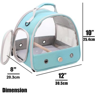 Transporteur pour Petits Oiseaux, Cage avec perchoir en Bois