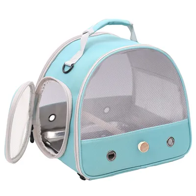 Transporteur pour Petits Oiseaux, Cage avec perchoir en Bois