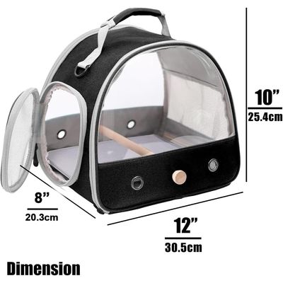 Transporteur pour Petits Oiseaux, Cage avec perchoir en Bois
