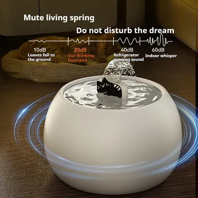 IntiMeg 1L Fontaine d'eau en céramique pour chat