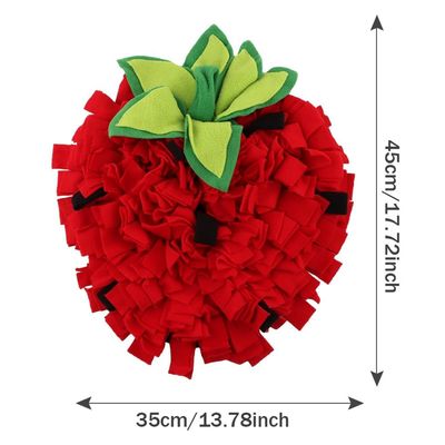 Tapis d'alimentation pour chiens, Motif fraise
