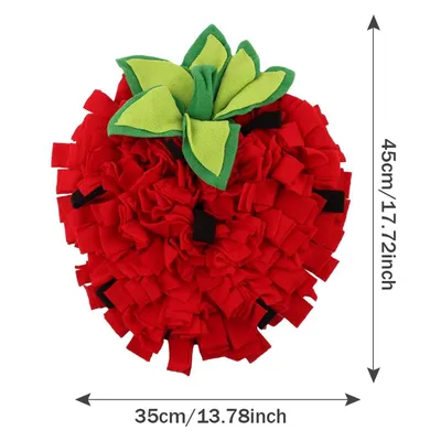 Tapis d'alimentation pour chiens, Motif fraise