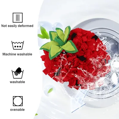 Tapis d'alimentation pour chiens, Motif fraise