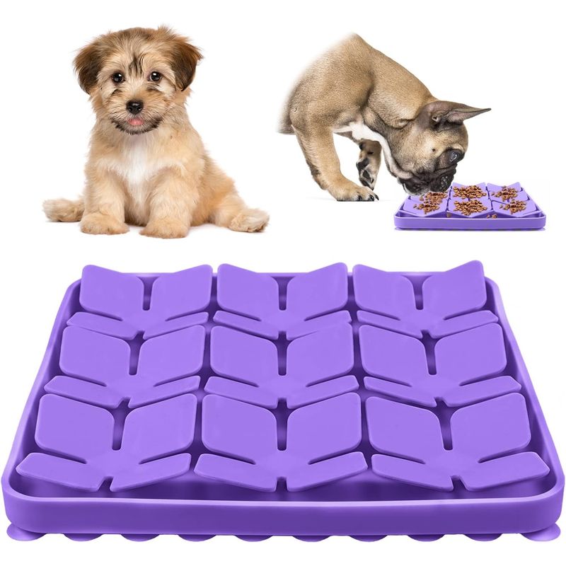 Silicone Gamelle d'alimentation Lente Éducatrice pour Chiens