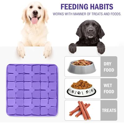 Silicone Gamelle d'alimentation Lente Éducatrice pour Chiens