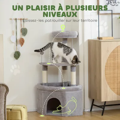 Arbre à chat tour de jeux pour chats griffoirs sisal