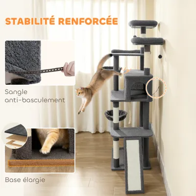 Arbre à chat tour de jeux pour chat avec griffoir