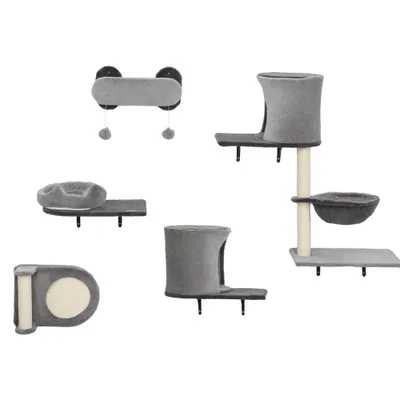 Étagères murales pour chat arbre à chat mural 5 pièces