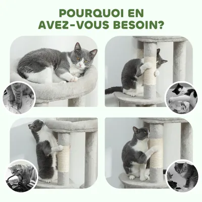 Arbre à chat tour de jeux pour chats griffoirs