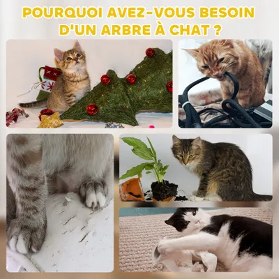 Tonneau à gratter pour chat arbre à chat