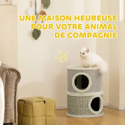 Tonneau à gratter pour chat arbre à chat