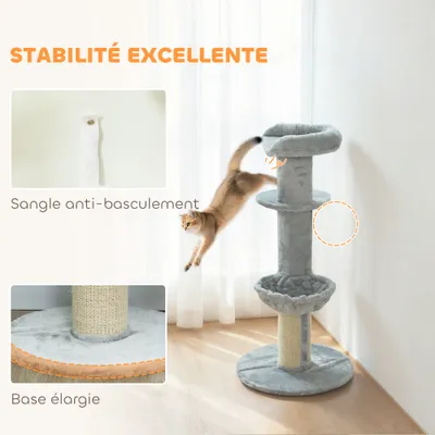 Arbre à chat tonneau à gratter pour chats