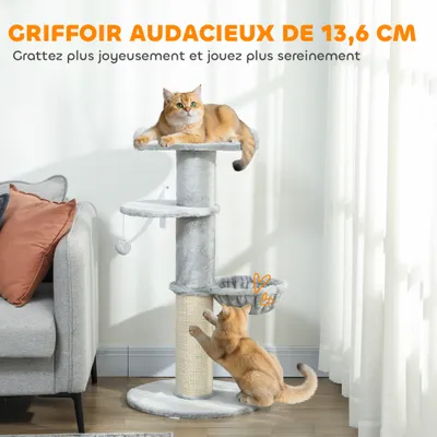 Arbre à chat tonneau à gratter pour chats